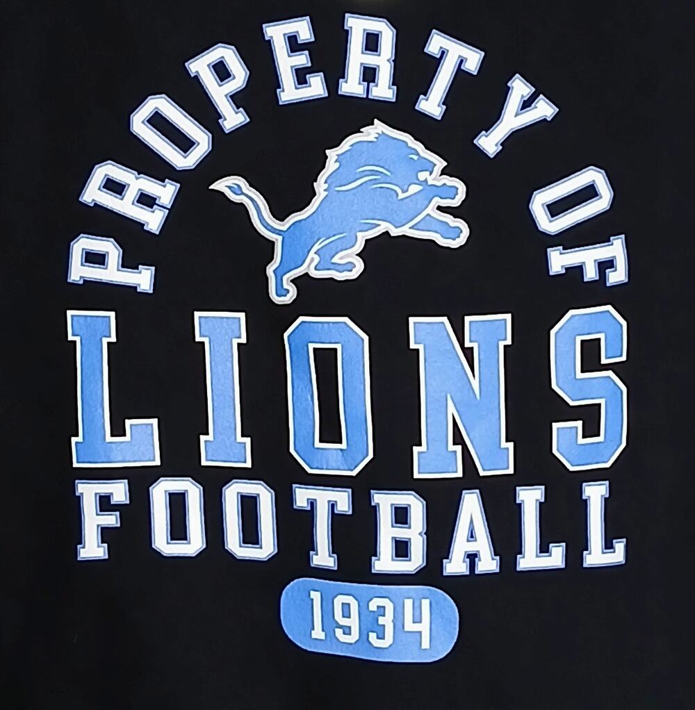 Junk Food Detroit Lions Sweatshirt Mens M Black Property Flea Market Crew
